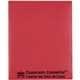 C-Line Classroom Connector Letter Report Cover - 8 1/2" x 11" - 2 Internal Pocket(s) - Red - 25 / Box