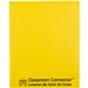 C-Line Classroom Connector Letter Report Cover - 8 1/2" x 11" - 2 Internal Pocket(s) - Yellow - 25 / Box