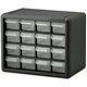 Akro-Mils 16-Drawer Plastic Storage Cabinet - 16 Drawer(s) - 8.5" Height x 6.4" Width10.5" Length%Floor - Stackable, Finger Grip