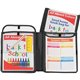 C-Line Homework Connector Pocket Folder - 9" x 12" - Internal Pocket(s) - Black - 1 Each