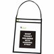 C-Line Shop Ticket Holders With Hanging Straps, Stitched - Black, Both Sides Clear, 9 X 12, 15/BX, 41922