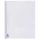 Business Source Report Cover - 1/8" Folder Capacity - 8 1/8" x 11" - Polypropylene - White - 50 / Box