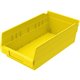 Akro-Mils Economical Storage Shelf Bins - 4" Height x 6.6" Width x 11.6" Depth - Water Proof, Label Holder, Durable, Grease Resi