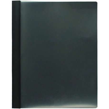 Business Source Letter Report Cover - 1/2" Folder Capacity - 8 1/2" x 11" - 100 Sheet Capacity - 3 x Prong Fastener(s) - Black -