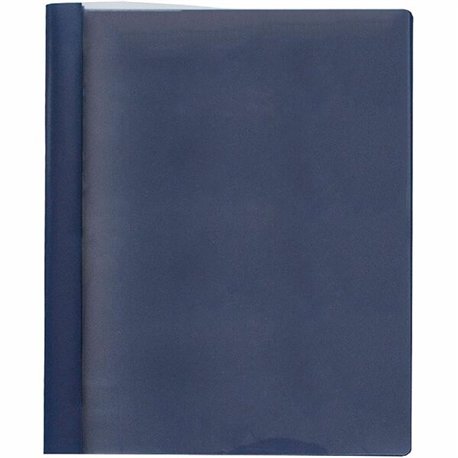 Business Source Letter Report Cover - 1/2" Folder Capacity - 8 1/2" x 11" - 100 Sheet Capacity - 3 x Prong Fastener(s) - Clear, 