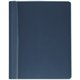 Business Source Letter Report Cover - 8 1/2" x 11" - 100 Sheet Capacity - 3 x Prong Fastener(s) - Clear, Dark Blue - 25 / Box