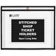 C-Line Shop Shop Ticket Holders, Stitched - Both Sides Clear, Open Long Side, 11 x 8-1/2, 25/BX, 49911