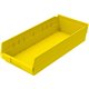 Akro-Mils Economical Storage Shelf Bins - 4" Height x 8.4" Width x 17.9" Depth - Water Proof, Label Holder, Corrugated, Durable,