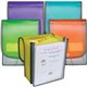 C-Line CLI-58700 Letter Organizer Folder - 8 1/2" x 11" - 400 Sheet Capacity - 7 Front, Internal Pocket(s) - Assorted - 1 Each