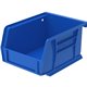 Akro-Mils AkroBin - 3" Height x 4.1" Width x 5.4" Depth - Unbreakable, Water Proof, Stackable, Corrosion Proof - Blue - Polymer 