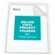 C-Line Deluxe Vinyl Project Folders - Non-glare, 11 x 8-1/2, 50/BX, 62138