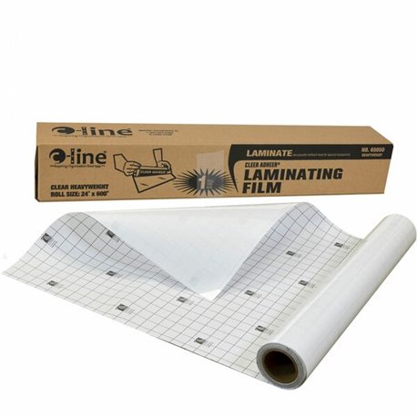 C-Line Heavyweight Cleer Adheer Laminating Film Roll - Clear, One-Sided, 24 x 600, 1/BX, 65050