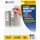 C-Line Self-Adhesive Binder Label Holders - For 2-inch Ring Binders, Peel & Stick, 2-1/4 x 3-1/16, 12/PK, 70023