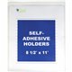 C-Line Self-Adhesive Poly Shop Ticket Holders, Welded - 8-1/2 x 11, Peel & Stick, 50/BX, 70911