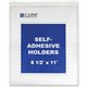 C-Line Self-Adhesive Poly Shop Ticket Holders, Welded - 9 x 12, Peel & Stick, 50/BX, 70912