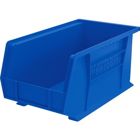 Akro-Mils AkroBin - 7" Height x 8.3" Width x 14.8" Depth - Unbreakable, Water Proof, Stackable, Corrosion Proof - Blue - Polymer