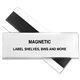 C-Line HOL-DEX Magnetic Shelf/Bin Label Holders - 2-Inch x 6-Inch, 10/BX, 87247