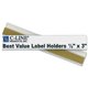 C-Line 87607 Removable Adhesive Label Holder - 0.5" x 3" - 50 / Pack"