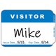 C-Line Visitor Name Tags - Blue, Peel & Stick, 3-1/2 x 2-1/4, 100/BX, 92245