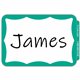 C-Line Self-Adhesive Name Tags - Green Border, Peel & Stick, 3-1/2 x 2-1/4, 100/BX, 92263