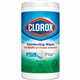 Clorox Disinfecting Wipes, Bleach-Free Cleaning Wipes - For Multipurpose - Fresh Scent - 75 / Canister - 6 / Carton - Pre-moiste