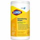 CloroxPro Disinfecting Wipes - Lemon Fresh - Yellow - Soft Cloth - 75 - 1 Each