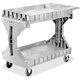 Akro-Mils ProCart Utility Cart - 400 lb Capacity - Plastic Foam - x 45" Width x 24" Depth x 35" Height - Gray - 1 Each