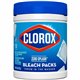 Clorox Zero Splash Bleach Packs - 12 / Canister - 1 Each - Spill Resistant - White