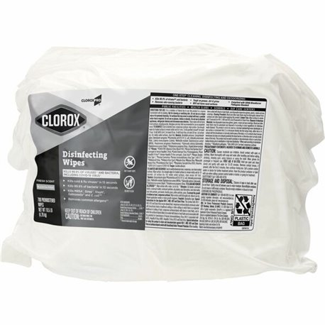 CloroxPro Disinfecting Wipes - For Multipurpose - Fresh Scent - 7" Length x 7" Width - 700 / Pack - 1 Each - Bleach-free, Pre-mo