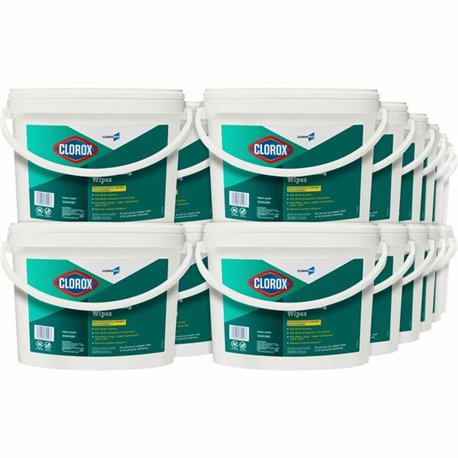 CloroxPro Disinfecting Wipes - Ready-To-Use - Fresh Scent - 700 / Bucket - 24 / Bundle - Pre-moistened, Anti-bacterial, Textured