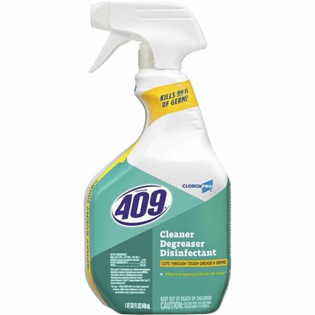 CloroxPro Formula 409 Cleaner Degreaser Disinfectant - For Nonporous Surface, Floor, Wall, Blinds, Tool, Hard Surface - 32 fl oz