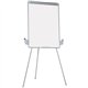 MasterVision Dry-erase Portable Tripod Easel - 29" (2.4 ft) Width x 41" (3.4 ft) Height - White Melamine Surface - Gray Aluminum