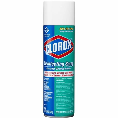 Clorox Commercial Solutions Disinfecting Aerosol Spray - 19 fl oz (0.6 quart) - Fresh Scent - 1 Each - Pleasant Scent, Disinfect