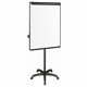 MasterVision Basic Mobile Presentation Easel - 27.5" (2.3 ft) Width x 39" (3.3 ft) Height - White Melamine Surface - Black Alumi