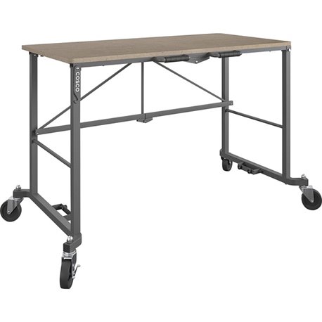 Cosco Smartfold Portable Work Desk Table - For - Table TopRectangle Top - Four Leg Base - 4 Legs - 350 lb Capacity x 51.40" Tabl