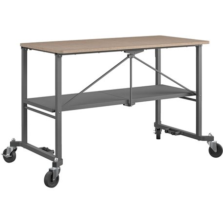 Cosco Smartfold Portable Work Desk Table - For - Table TopRectangle Top - Four Leg Base - 4 Legs - 600 lb Capacity x 51.40" Tabl