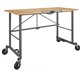 Cosco Smartfold Portable Work Desk Table - Four Leg Base - 4 Legs - 400 lb Capacity x 14.50" Table Top Width x 25.51" Table Top 