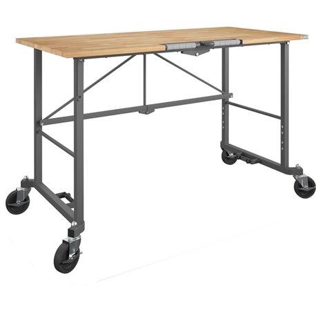 Cosco Smartfold Portable Work Desk Table - Four Leg Base - 4 Legs - 400 lb Capacity x 14.50" Table Top Width x 25.51" Table Top 