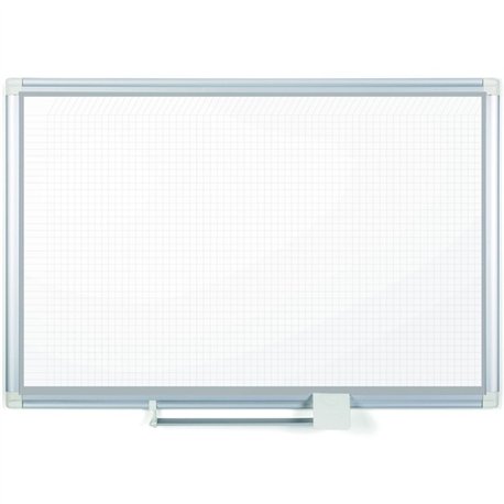 MasterVision Dry-erase Magnetic Planning Board - Pure White, Aluminum - Porcelain - 48" Height x 72" Width - Magnetic, Accessory