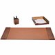 Dacasso Desk Pad - Rectangular - 34" Width x 20" Depth - Leather - Brown