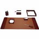 Dacasso Mocha Leather 7-Piece Desk Pad Kit - 1 Each