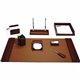 Dacasso Mocha Leather 8-Piece Desk Pad Kit - 1 Each