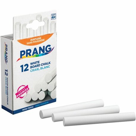 Prang Nontoxic Chalk Sticks - 3.3" Length - White - 2 / Bundle