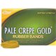 Alliance Rubber 20165 Pale Crepe Gold Rubber Bands - Size 16 - Approx. 2675 Bands - 2 1/2" x 1/16" - Golden Crepe - 1 lb Box