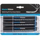 Bi-silque Dry Erase Markers - 3 mm Marker Point Size - Bullet Marker Point Style - Black Gel-based Ink - 3 Each