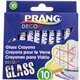 Prang Decor Glass Crayons - Assorted - 10 / Set