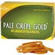 Alliance Rubber 20185 Pale Crepe Gold Rubber Bands - Size 18 - Approx. 2205 Bands - 3" x 1/16" - Golden Crepe - 1 lb Box