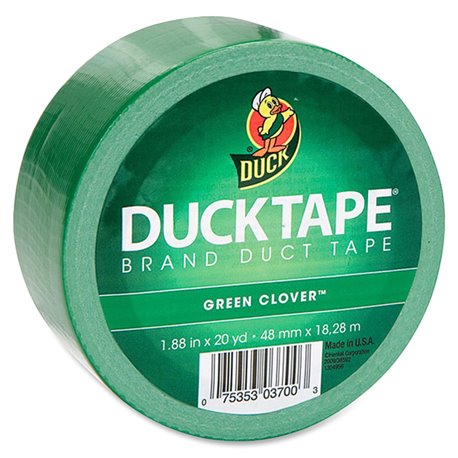 Duck Brand Brand Color Duct Tape - 20 yd Length x 1.88" Width - For Repairing, Color Coding, Packing, Crafting - 1 / Roll - Gree