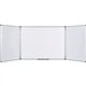 MasterVision Trio Magnetic Whiteboard - 36" (3 ft) Width x 96" (8 ft) Height - White Surface - Rectangle - Magnetic - Assembly R