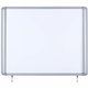 MasterVision Water-Resistant Enclosed Dry-Erase Board - 40" (3.3 ft) Width x 38.3" (3.2 ft) Height - White Lacquered Steel Surfa